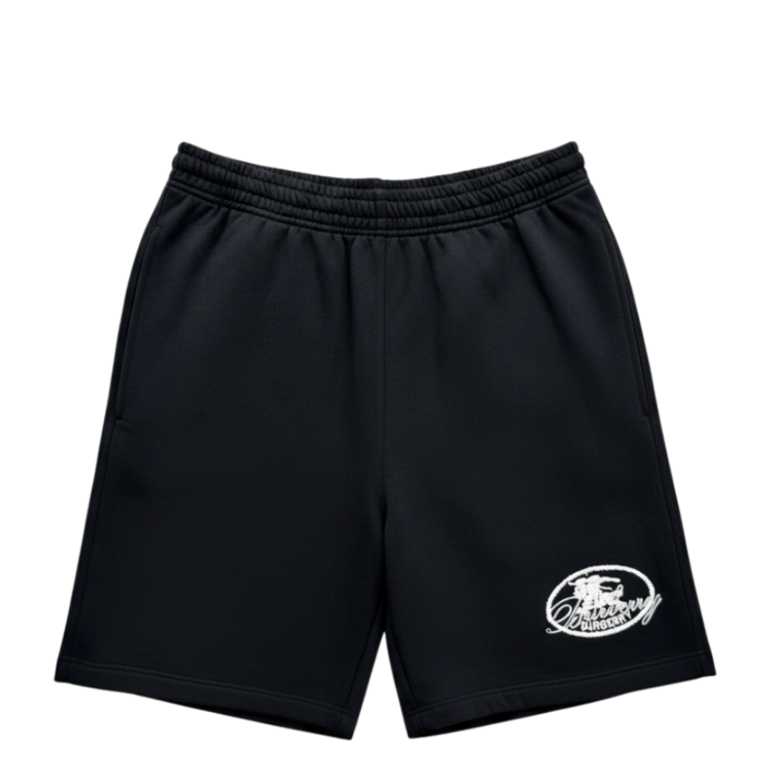 Logo Graphic Cotton Sweat Shorts