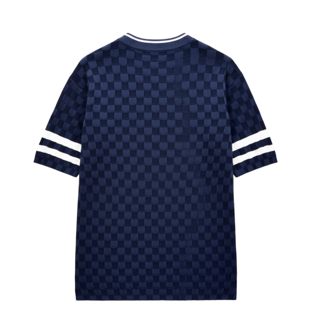 Damier French Terry Short-Sleeved Shirt