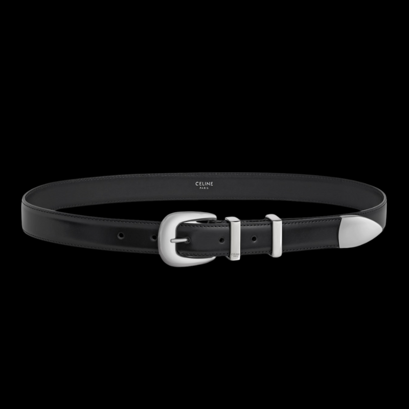 MEDIUM WESTERN  BELT IN Taurillon Leather