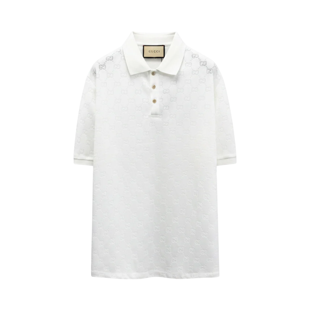 Gucci GG Cotton Wool Polo Shirt