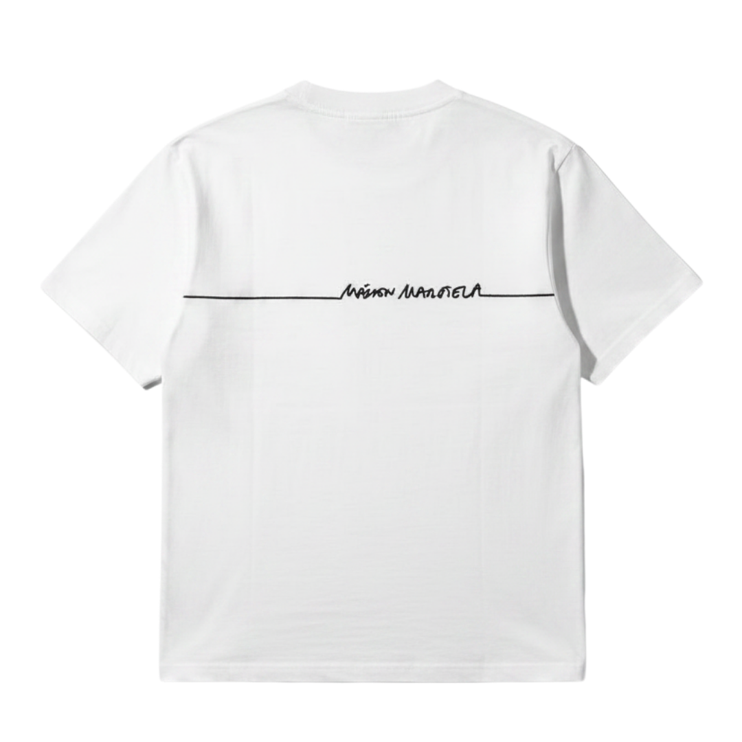heavyweight embroidered crewneck T-shirt