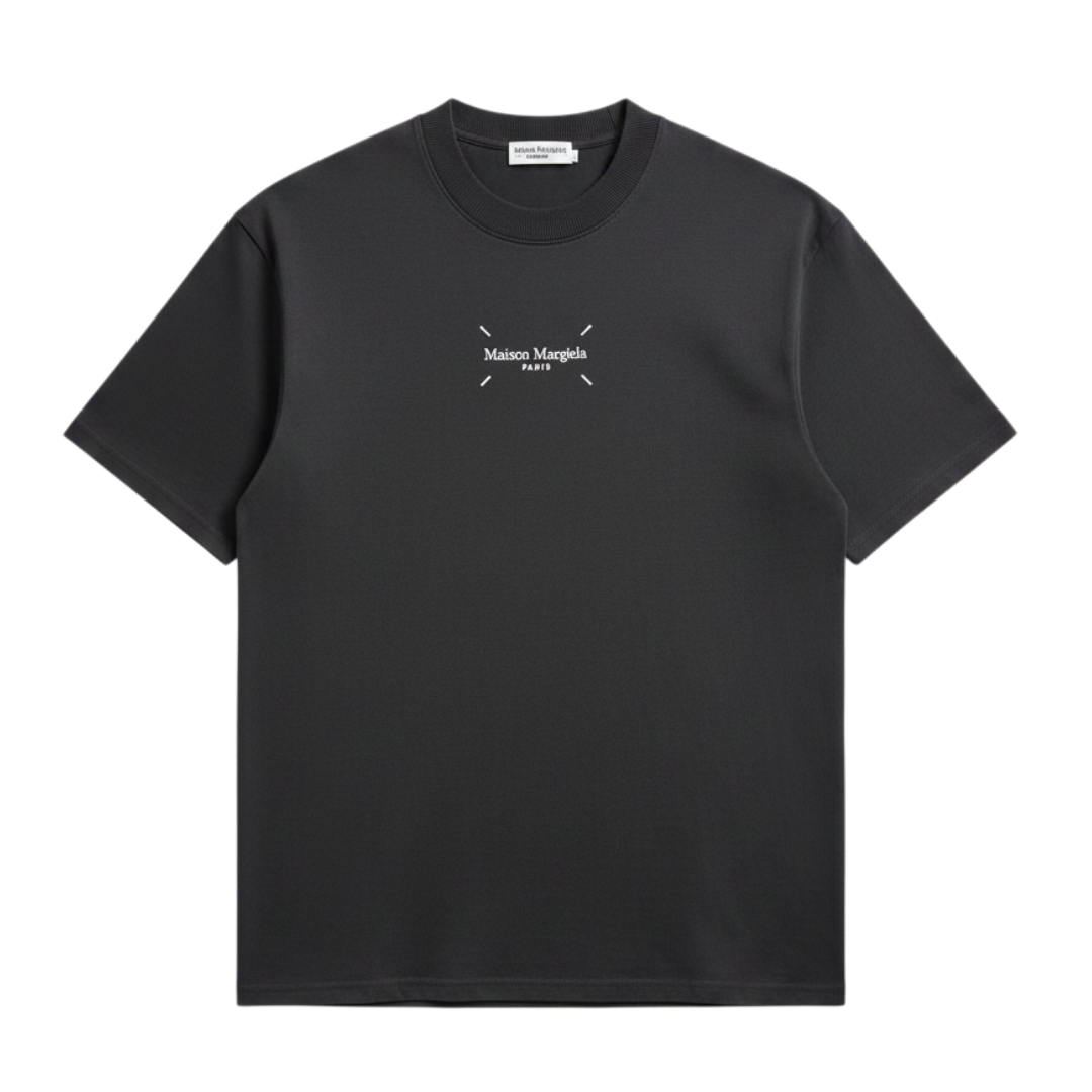 heavyweight embroidered crewneck T-shirt
