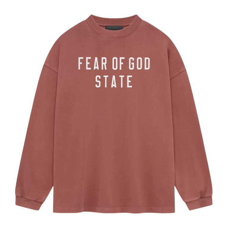 Essentials Heavy Longsleeve Tee Crimson (FW24)