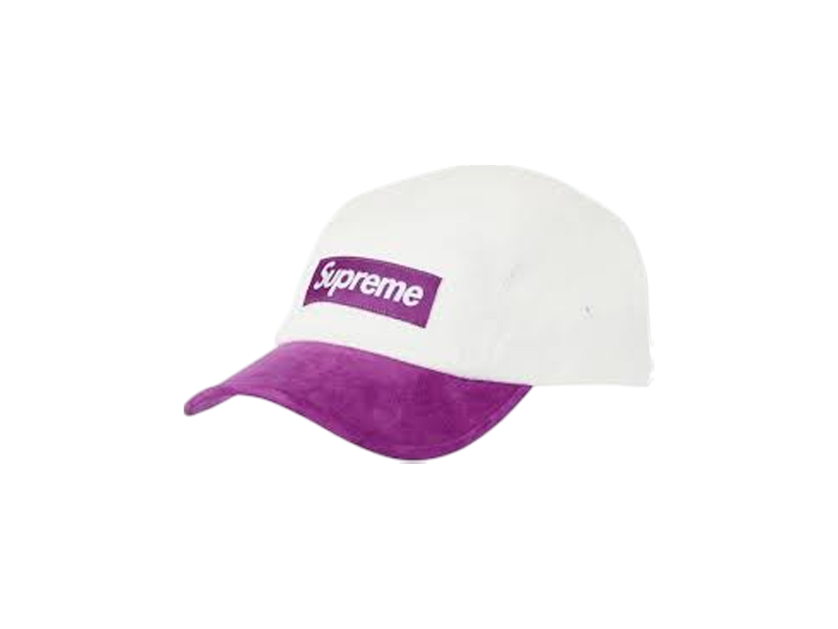 Suede Visor Camp Cap White/Purple (SS23)