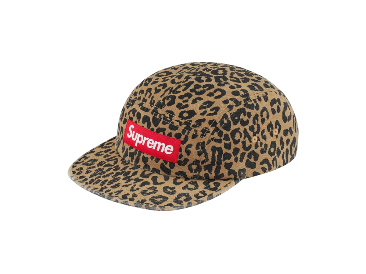 Washed Chino Twill Camp Cap Leopard (FW23)