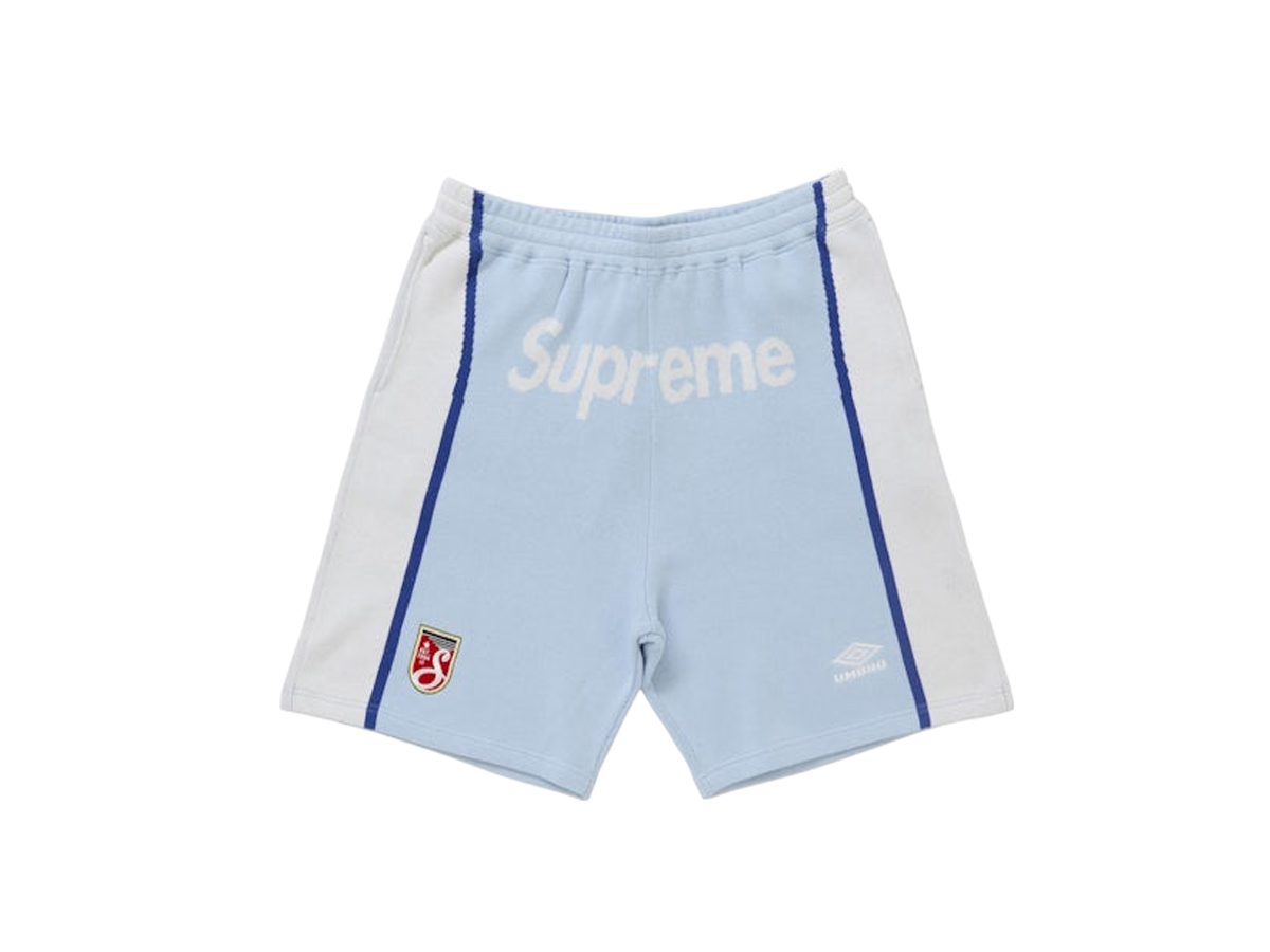 Supreme x Umbro Knit Soccer Short bule