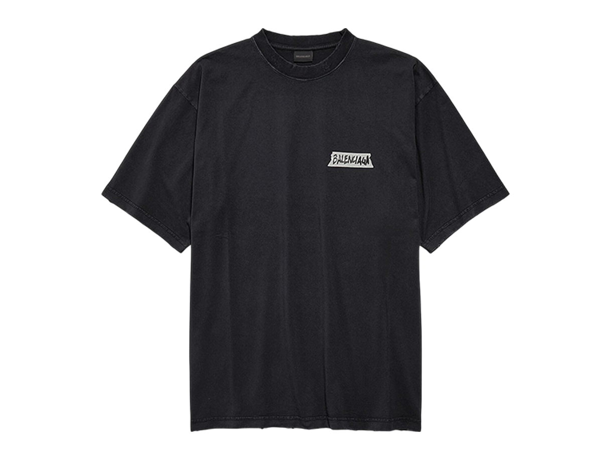 Masking Tape T-Shirt Medium Fit in dirty white dry jersey