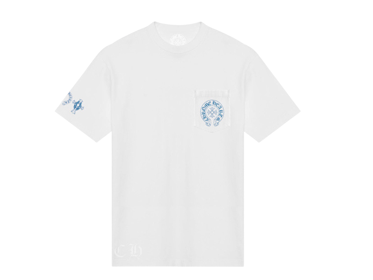 Triple Cross Logo White Short Sleeve T-shirt