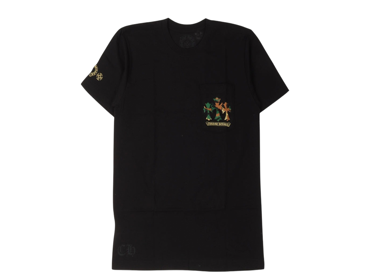 Camouflage Cemetery Cross Pocket Tee