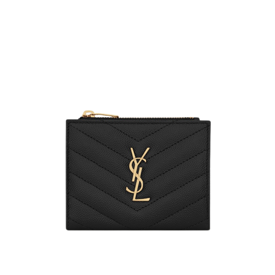 CASSANDRE MATELASSÉ bi-fold wallet in grain de poudre leather