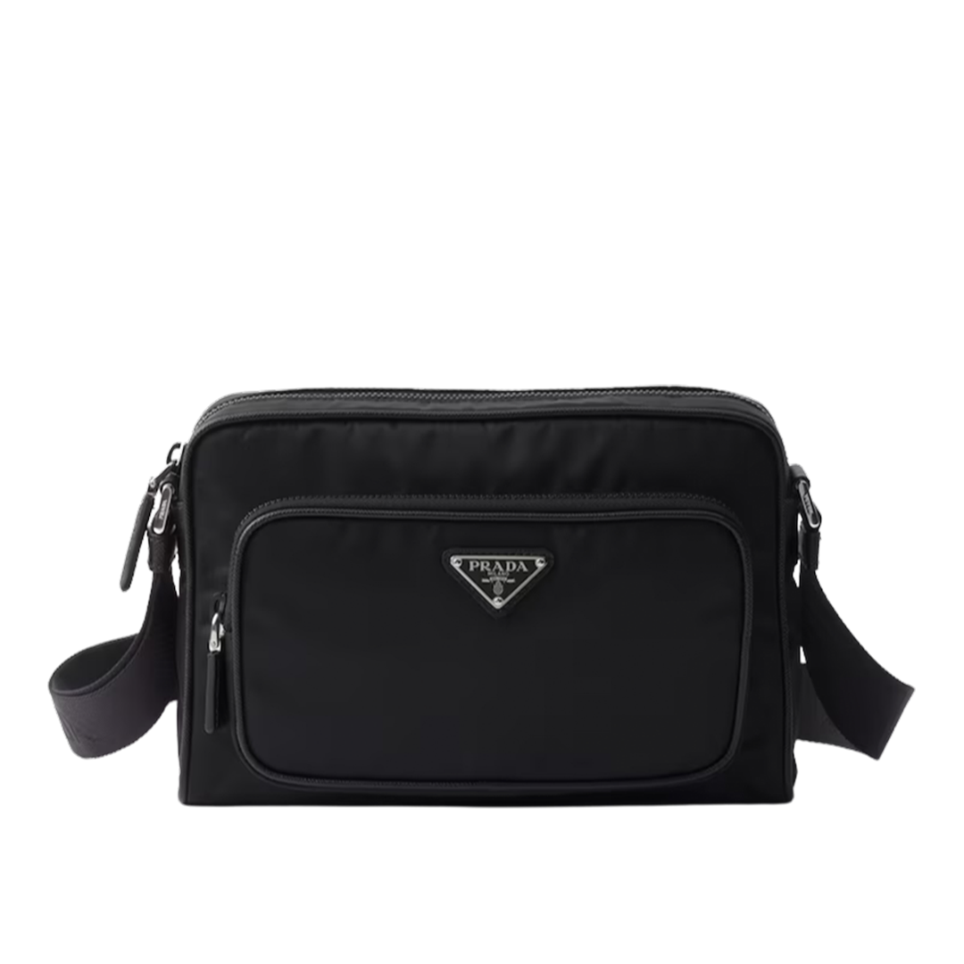 Small Re-Nylon and Saffiano leather shoulder bag