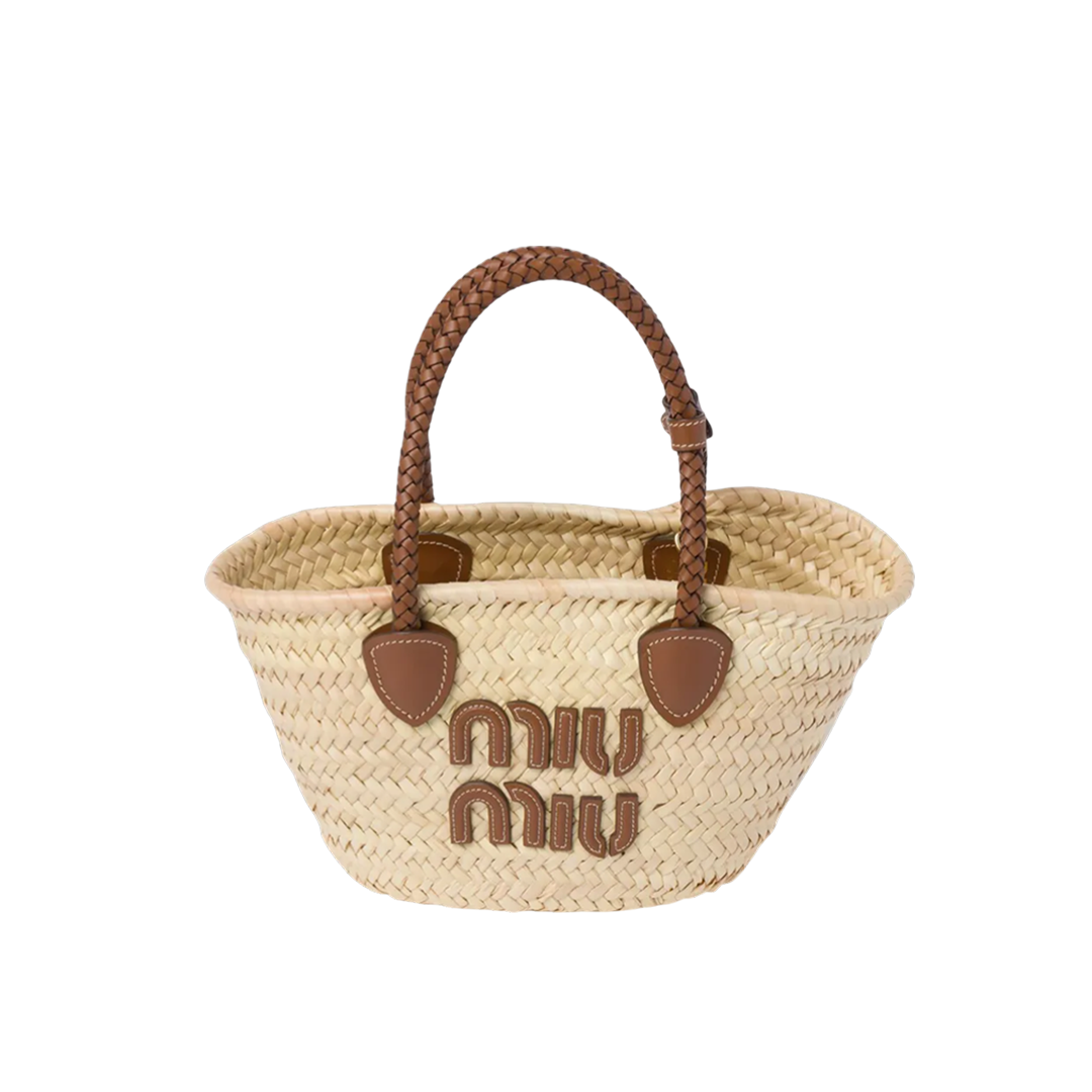 woven straw tote bag