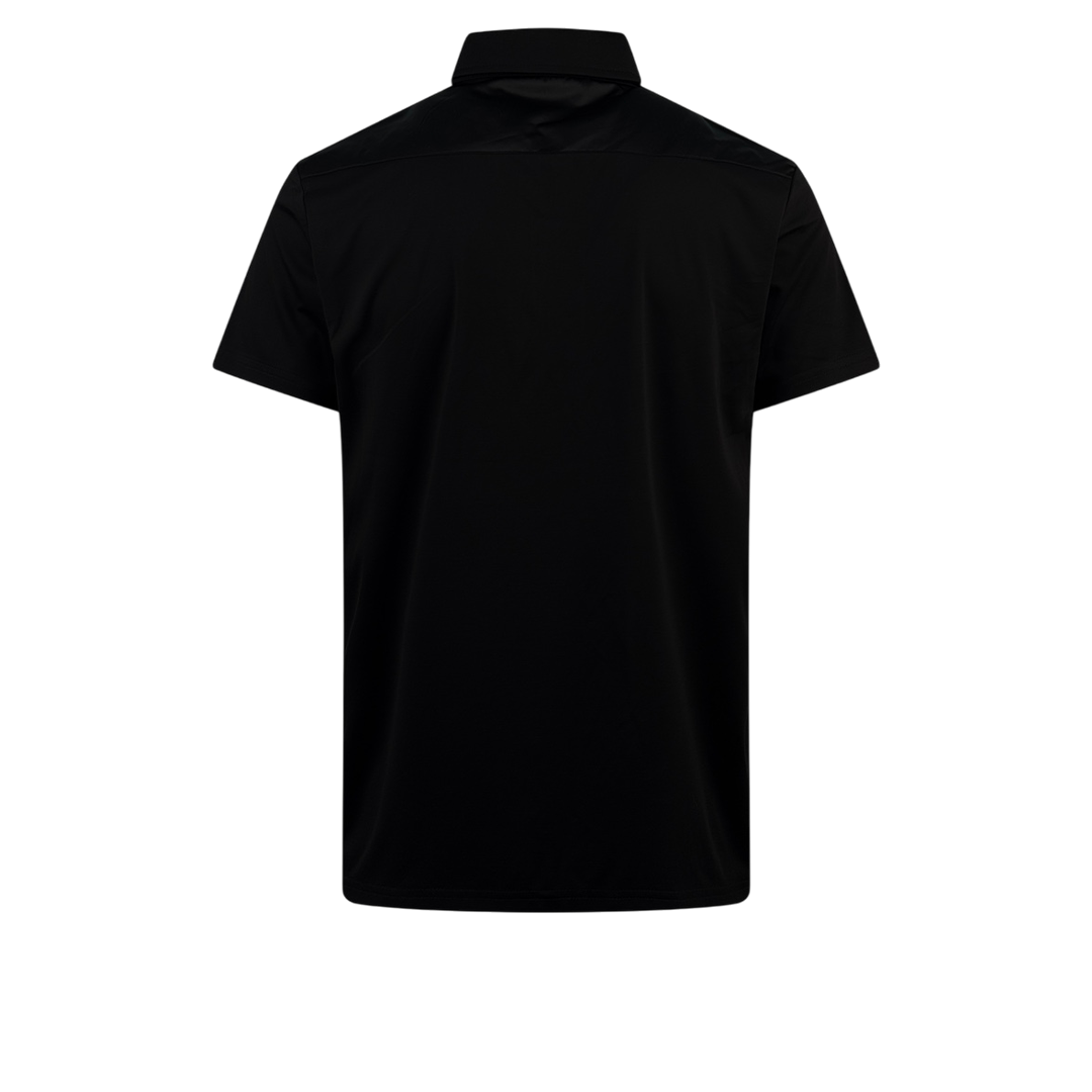 short-sleeved cotton polo shirt