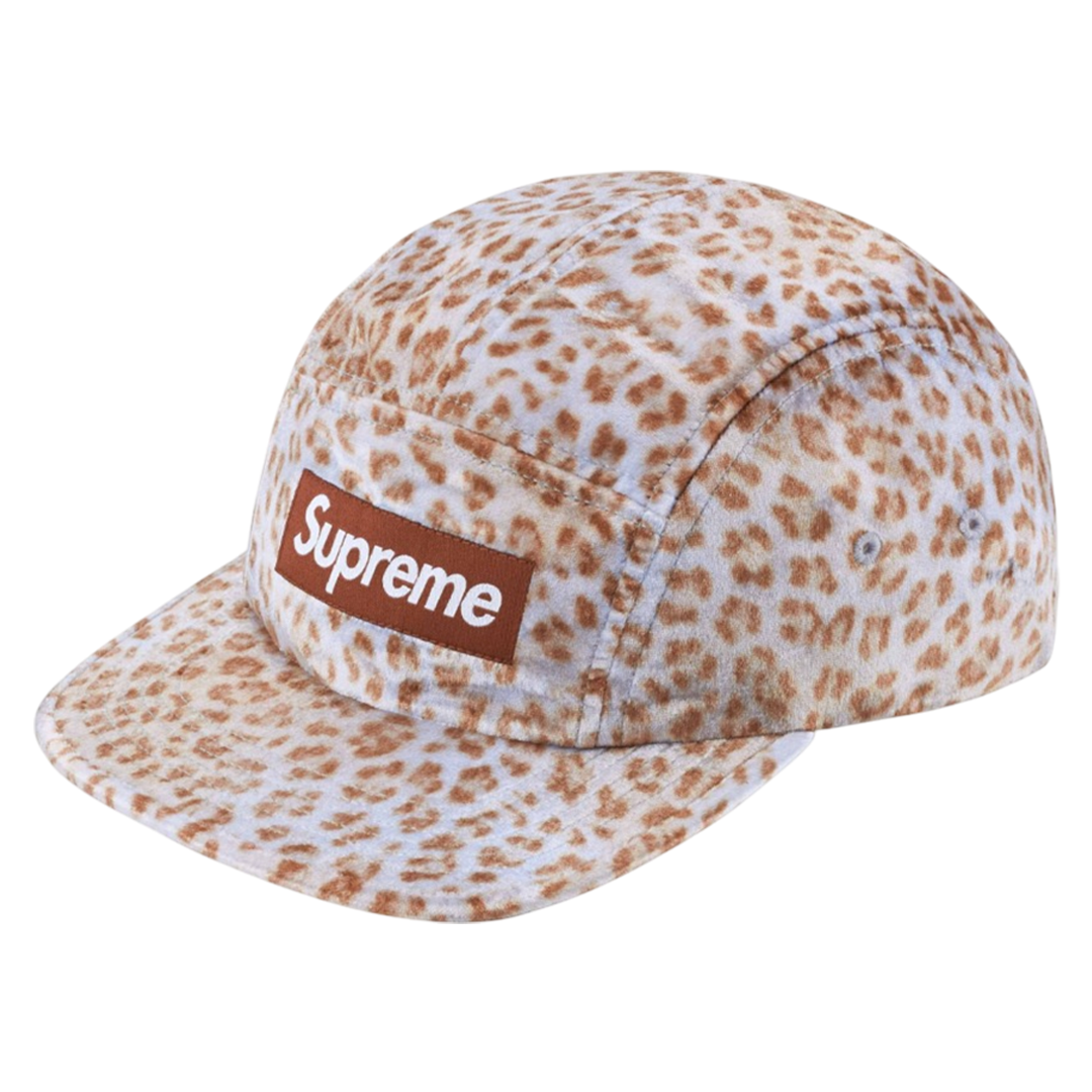 Leopard Velvet Camp Cap