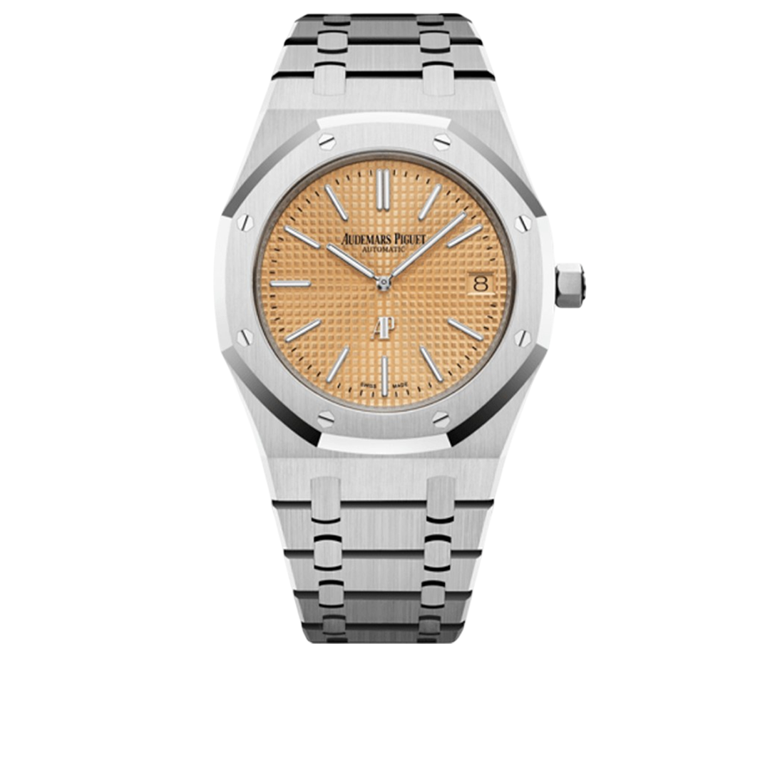 Jumbo Extra-Thin White Gold Salmon Dial