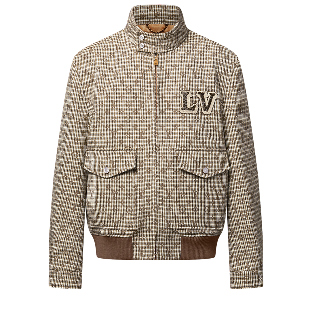 Monogram Wool Harrington Jacket