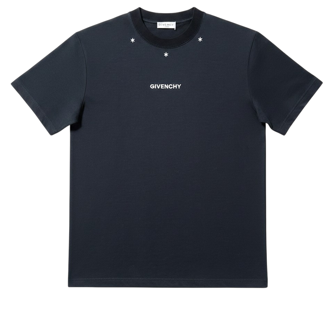star-embroidered crew-neck T-shirt