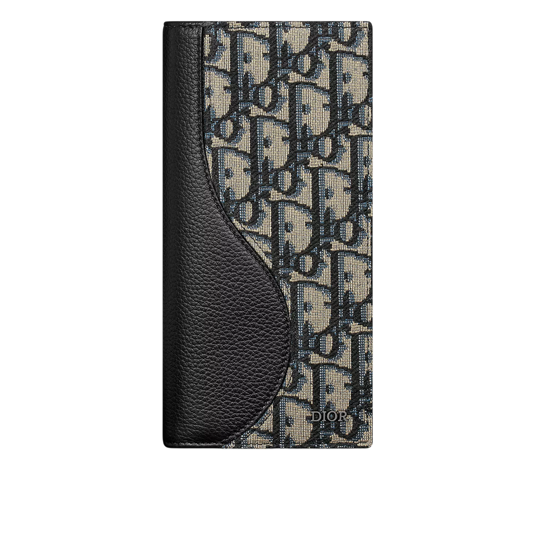 Saddle long bifold wallet