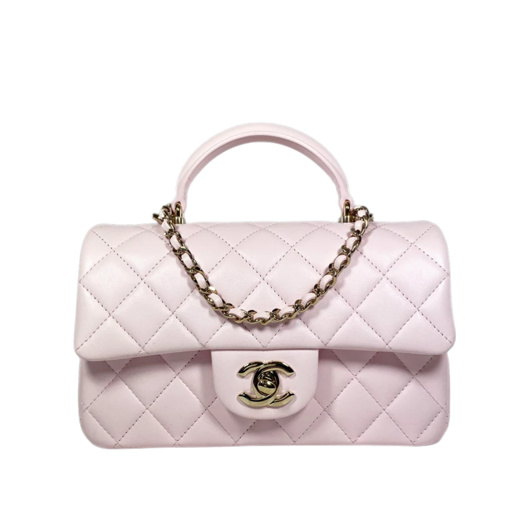 Top Handle Mini Flap Bag