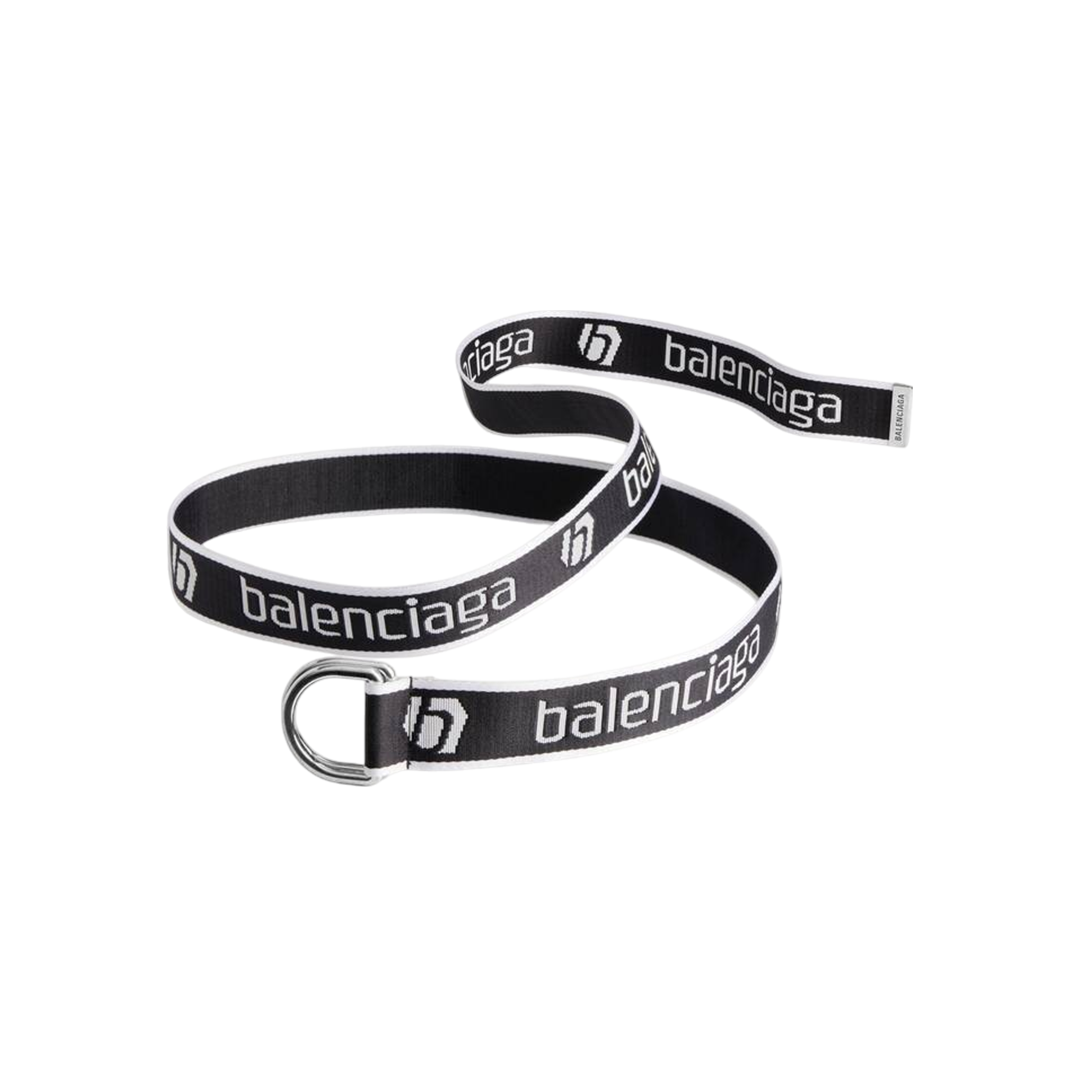 Men's D Ring Belt in Blackwhite