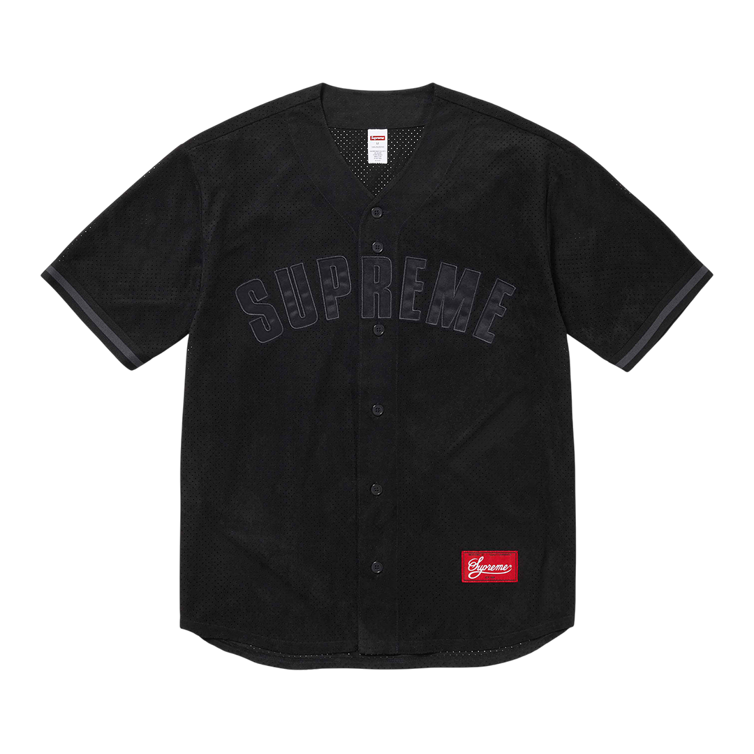 Ultrasuede Mesh Baseball Jersey black