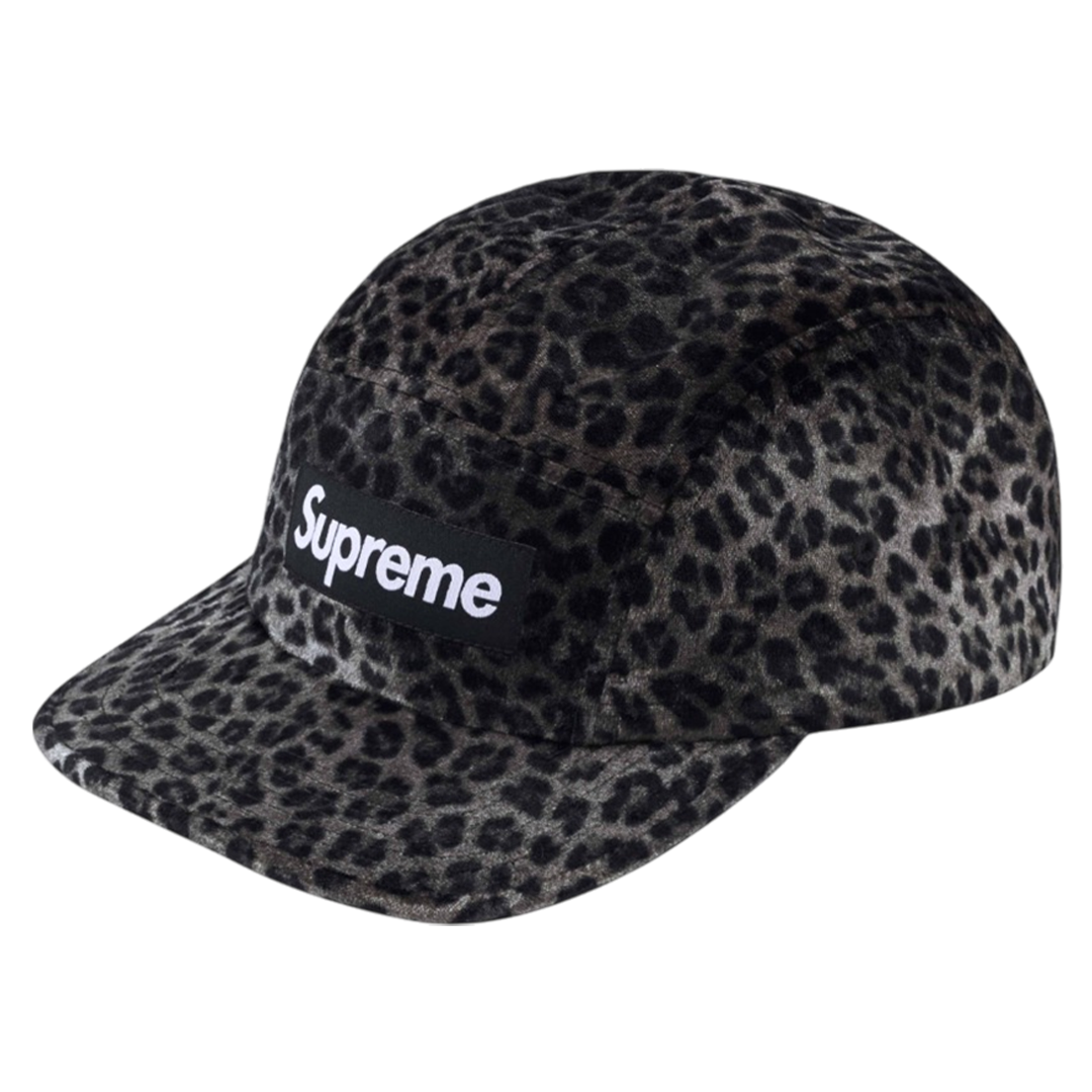 Leopard Velvet Camp Cap