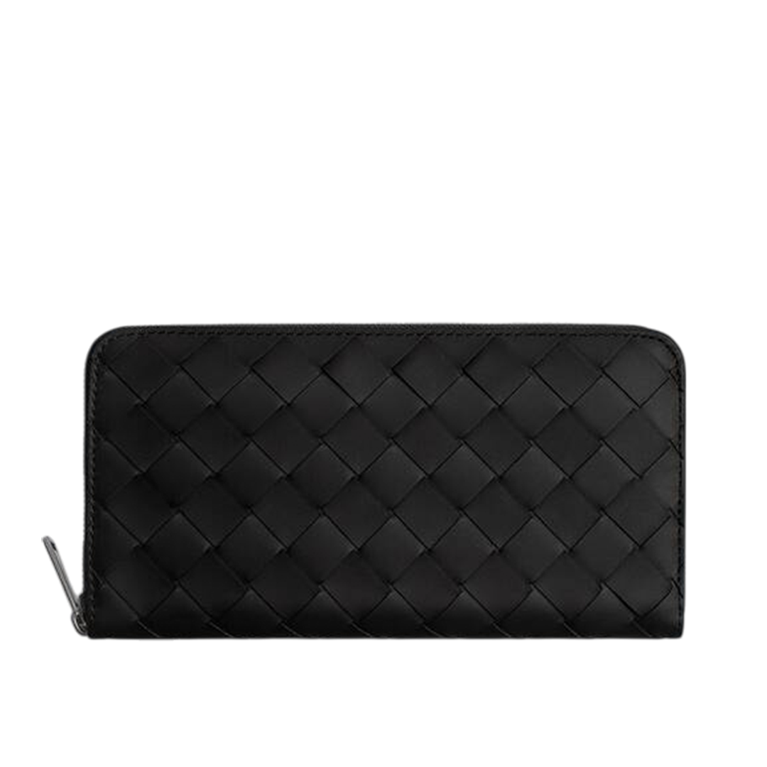 Intrecciato Zip Around Wallet