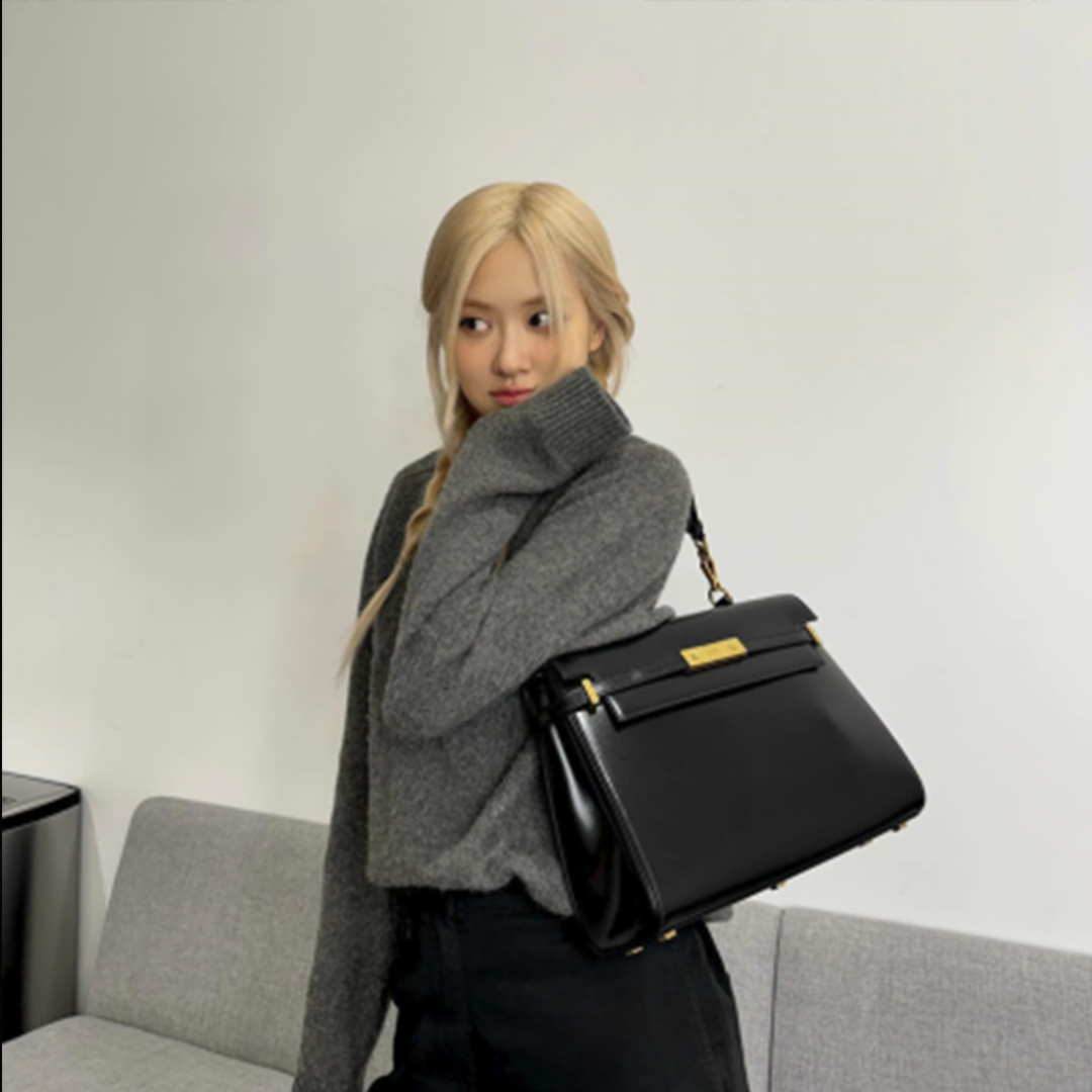 [Rose PICK] Saint Laurent Box Manhattan Shoulder Bag