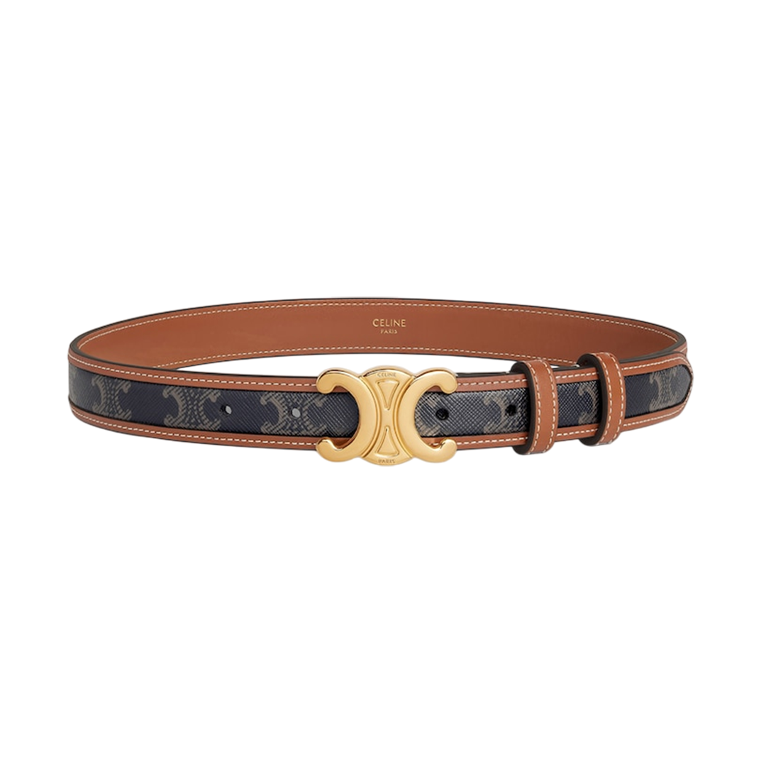 Medium 25MM Triomphe Belt IN Triomphe Canvas and Calfskin