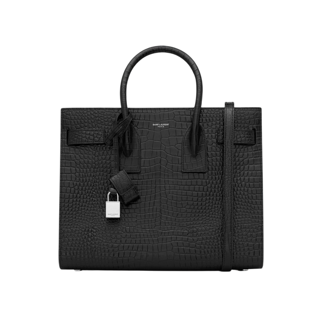 Sac De Jour In Crocodile-Embrossed Leather - Small