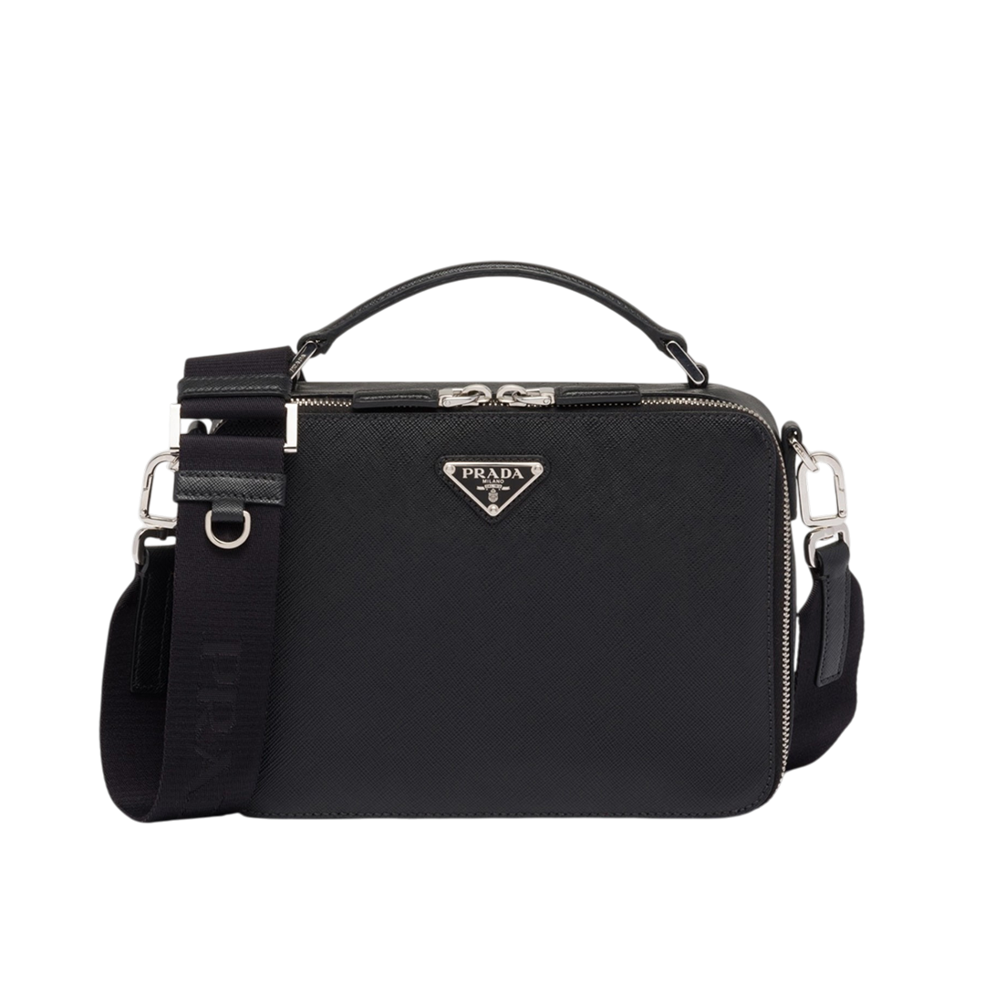 Brique medium Saffiano leather bag