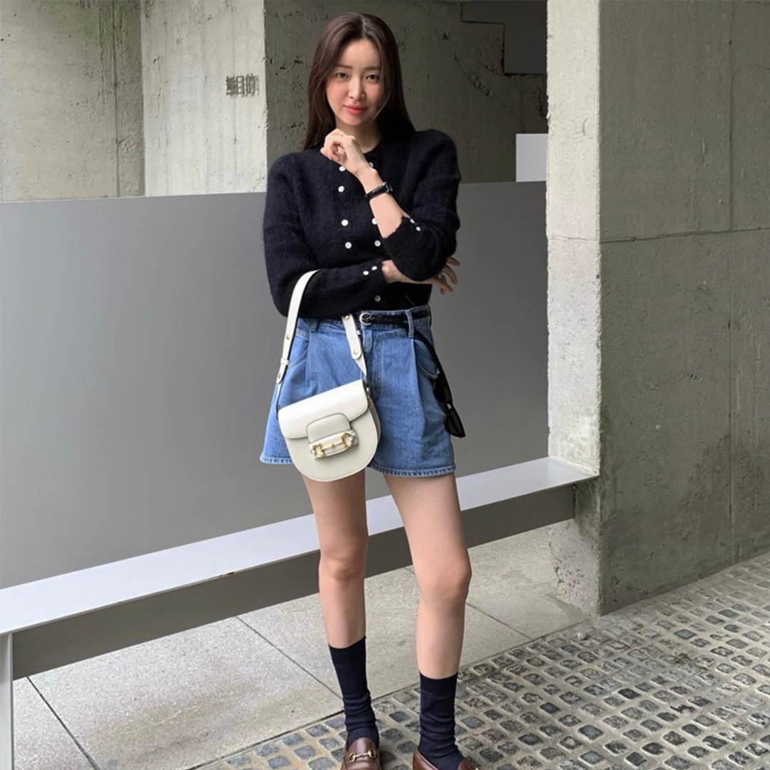 [Cha Jeong-won PICK] Gucci Horsebit 1955 Round Mini Bag