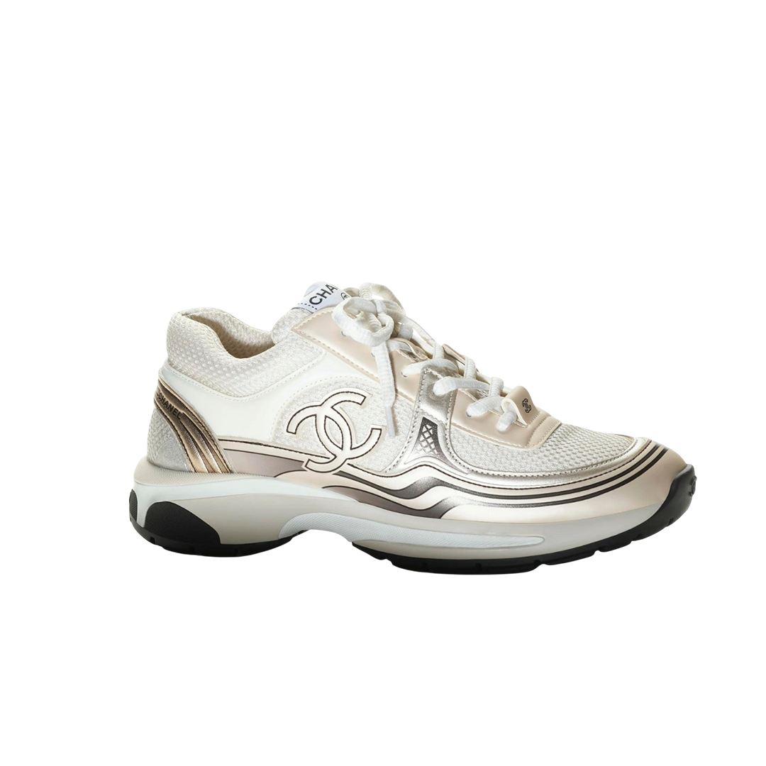 Sneakers In Fabric-Laminated