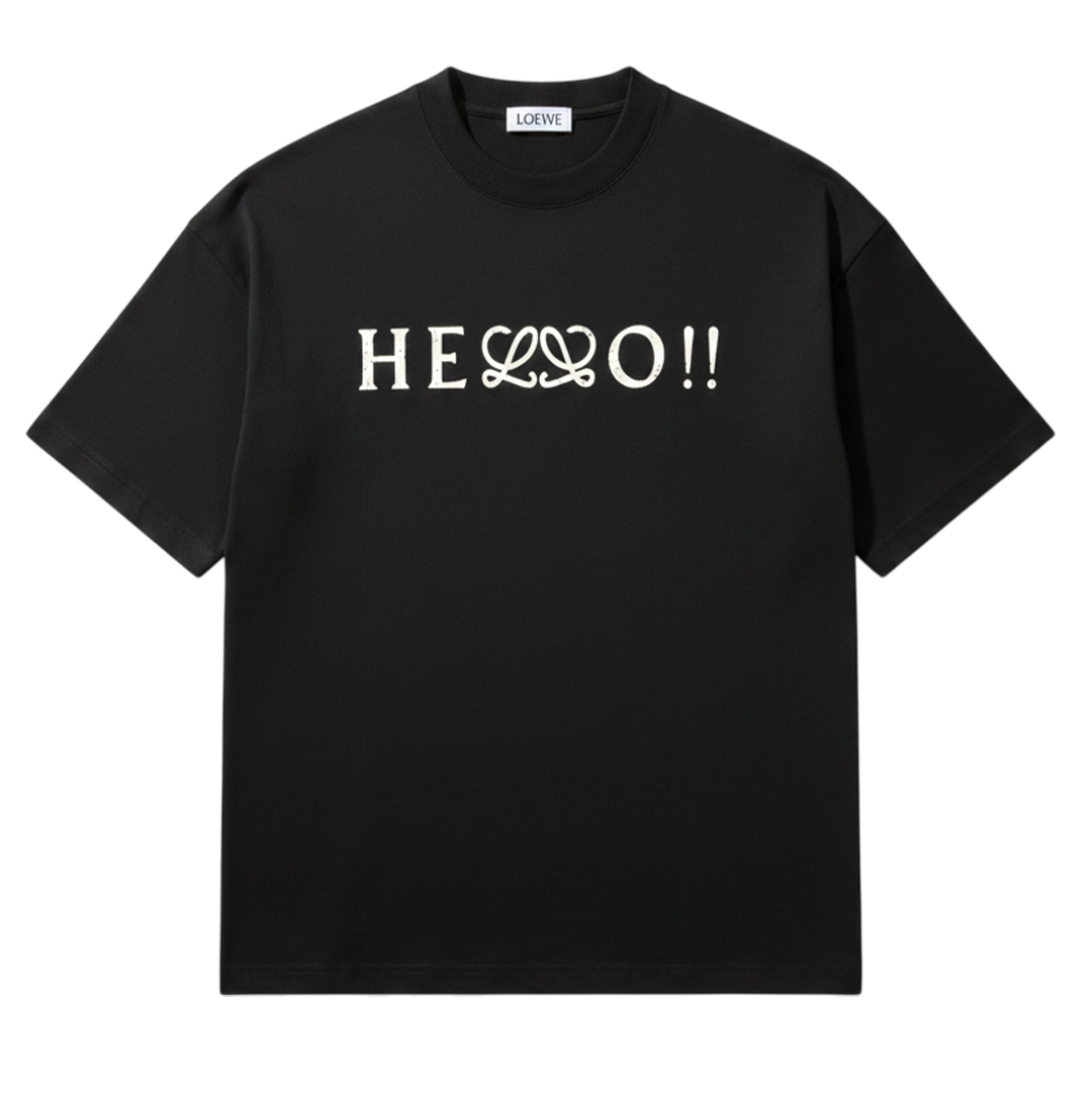 Printed cotton T-shirt