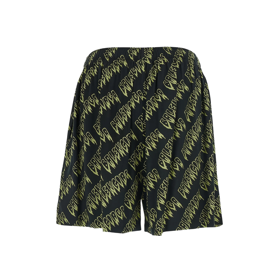 logo-print elasticated-waist shorts