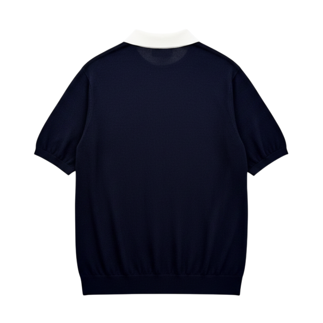 Loose Polo in Silk and Cotton