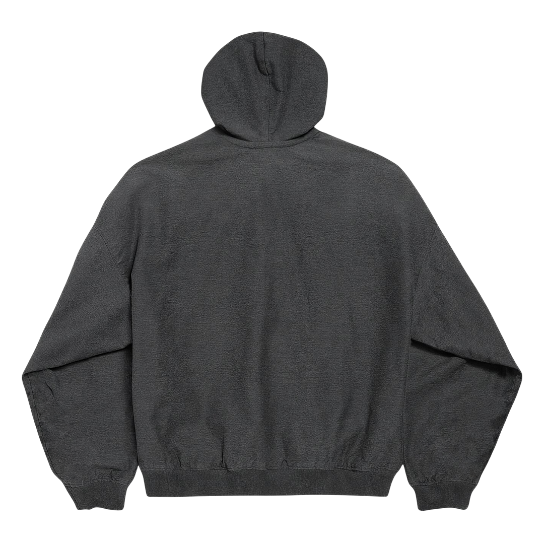 Trompe L'Oeil denim hoodie