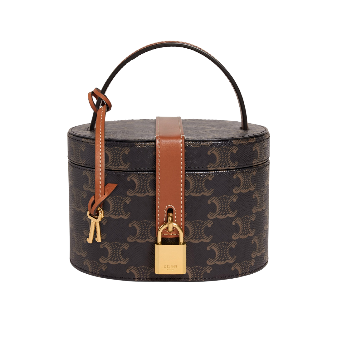 Vanity Case in Triomphe Canvas and Calfskin