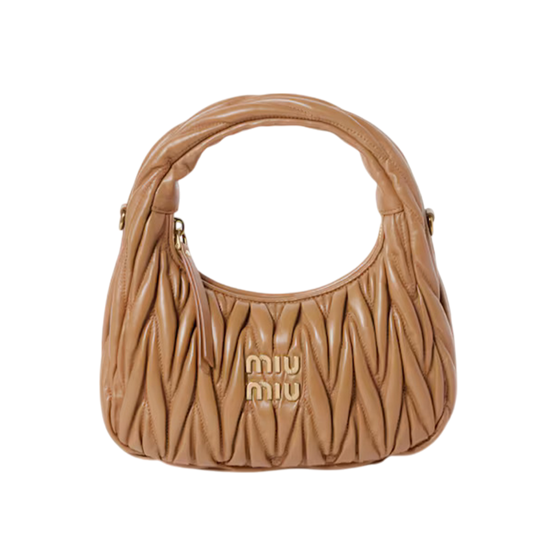 Small Wander quilted nappa leather hobo bag