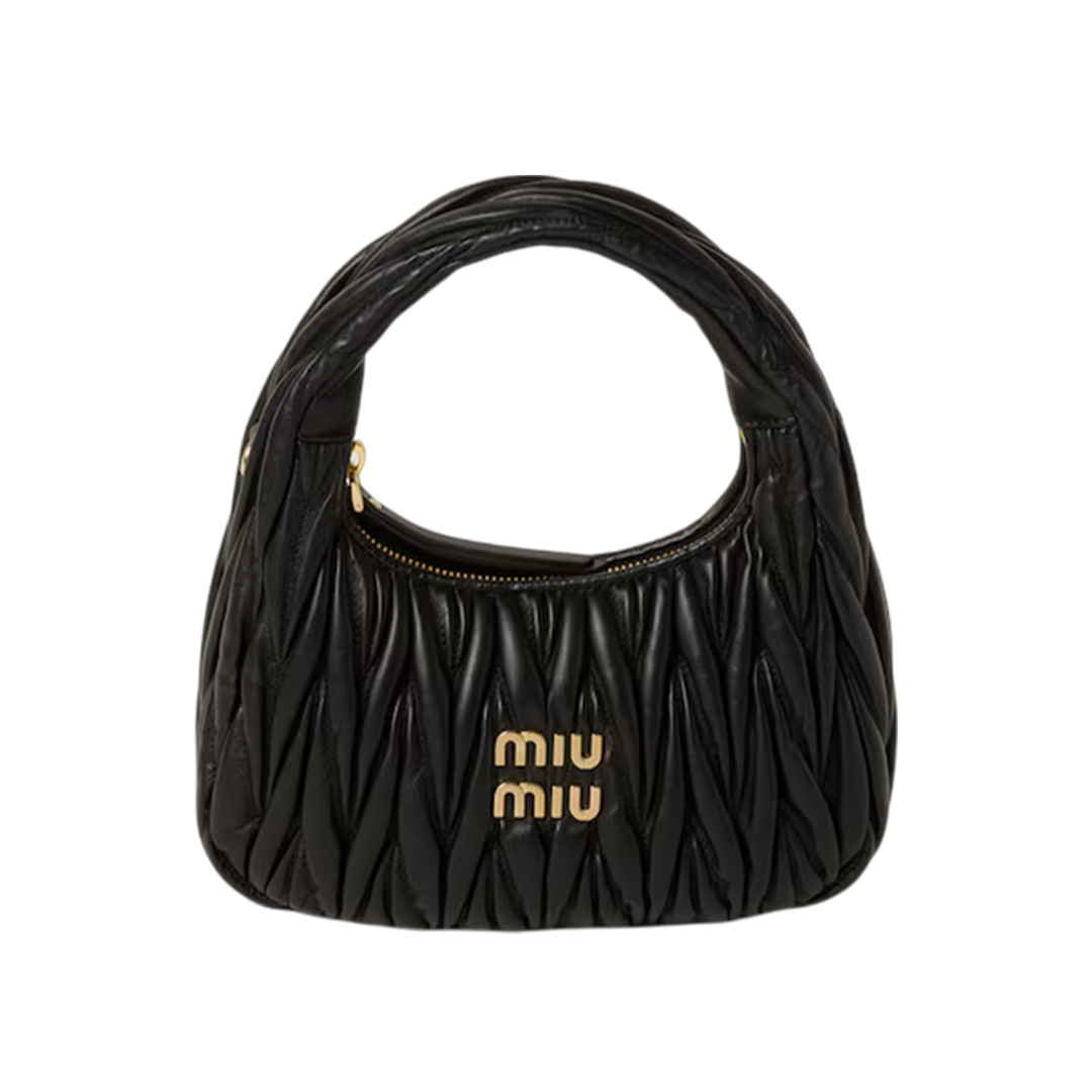 Small Wander quilted nappa leather hobo bag