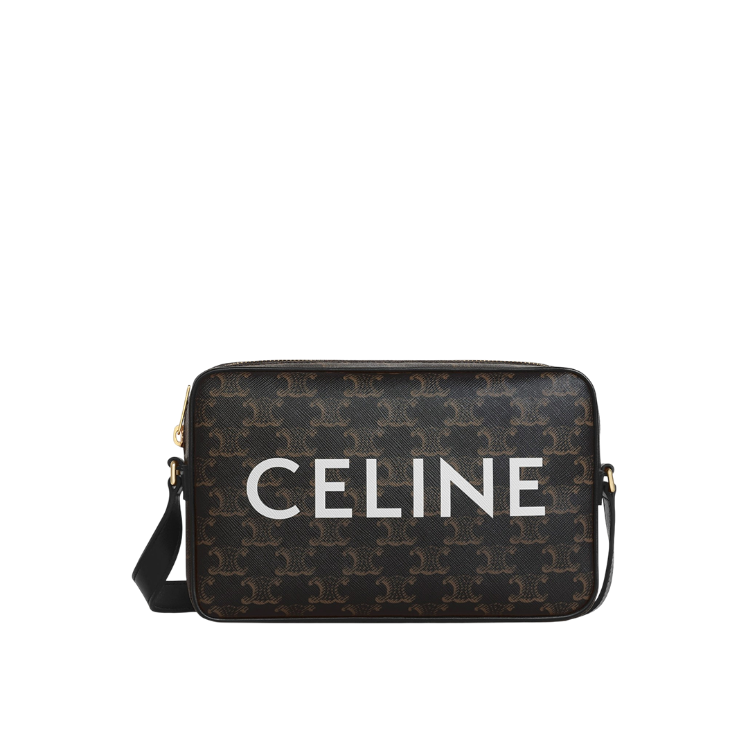 MEDIUM MESSENGER BAG IN Triomphe Canvas with Celine Print