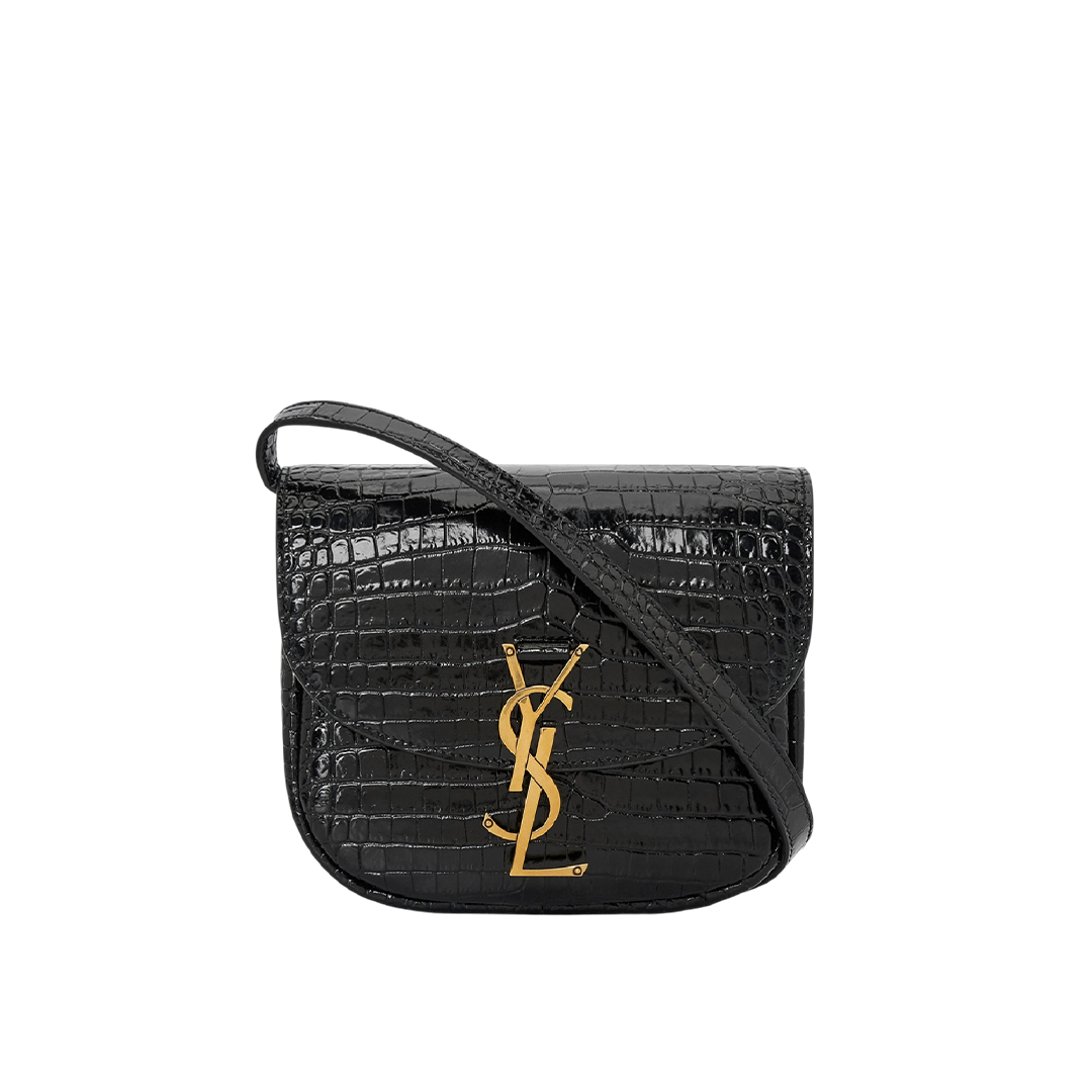 Kaia Croco Shoulder Bag