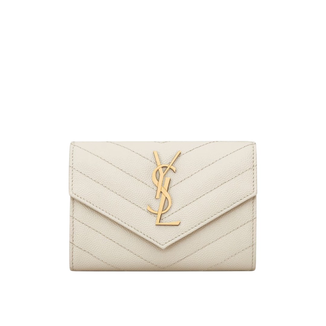 CASSANDRE MATELASSÉ small envelope wallet in grain de poudre leather