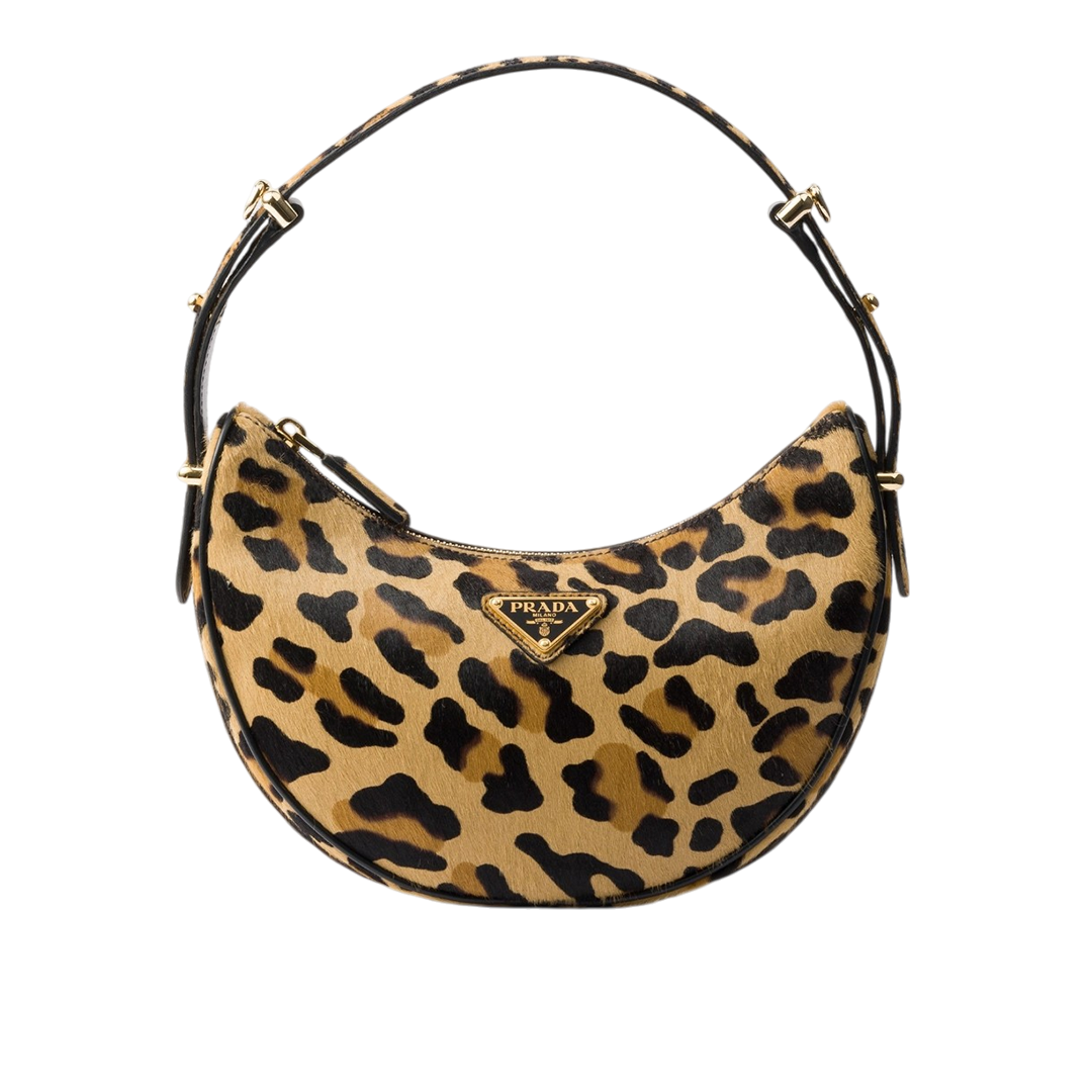 Prada Arqué printed leather shoulder bag