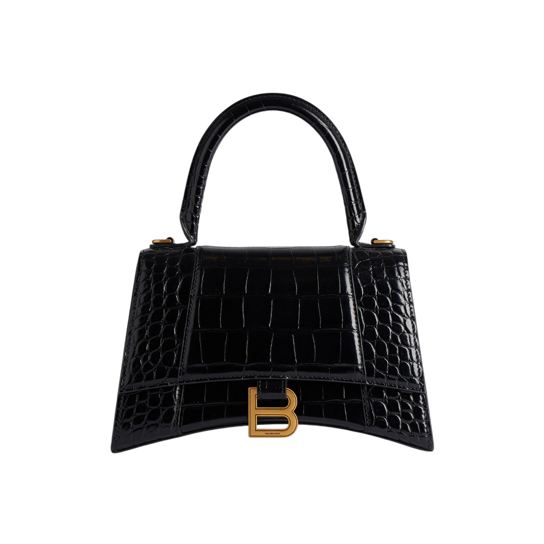 Women's Hourglass Handbag Small in Black