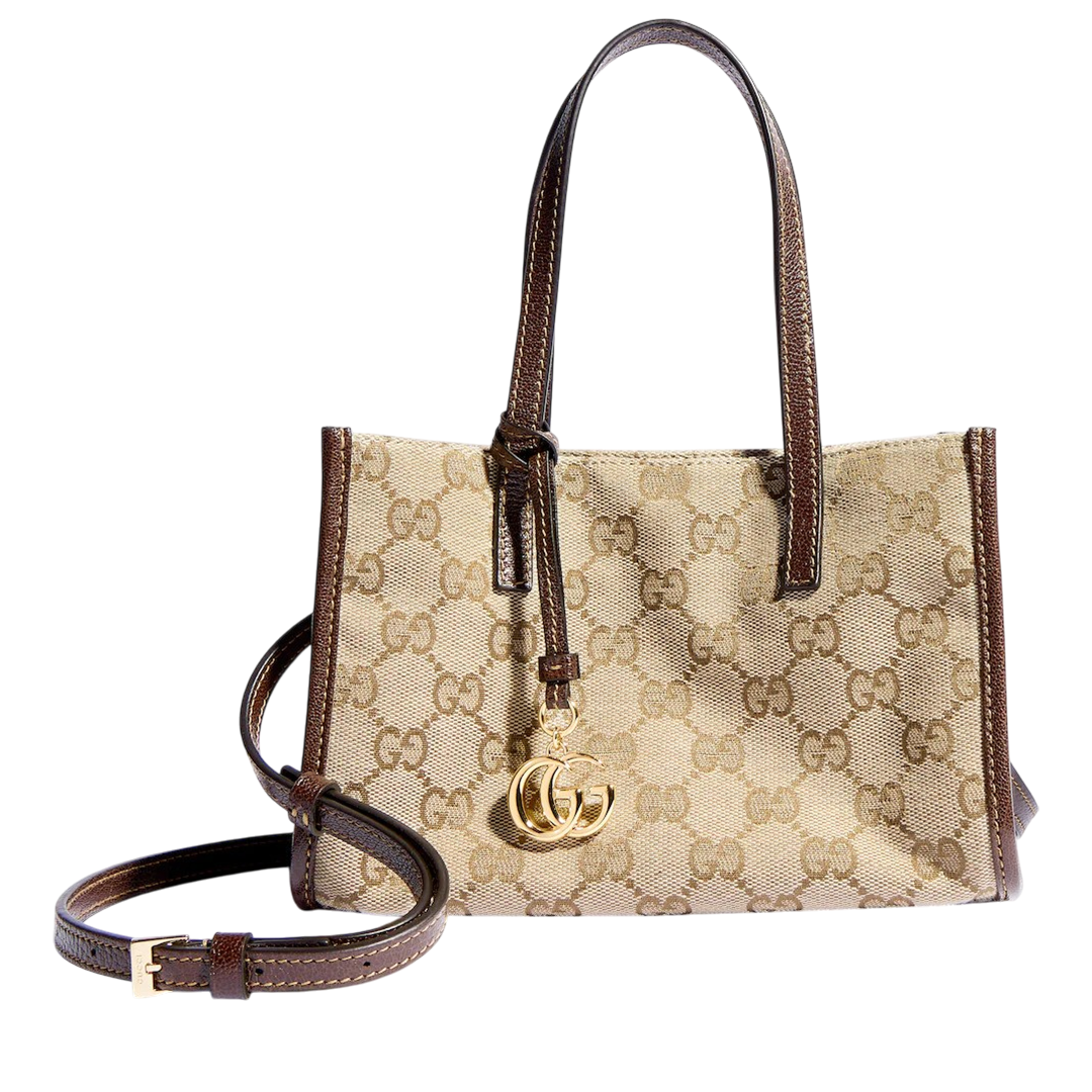 Small tote bag with Double G charm
