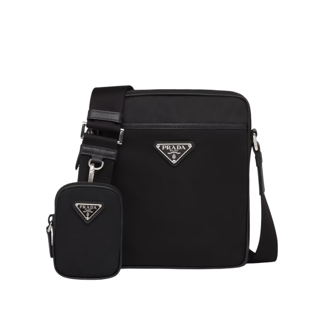 Re-Nylon and Saffiano shoulder bags