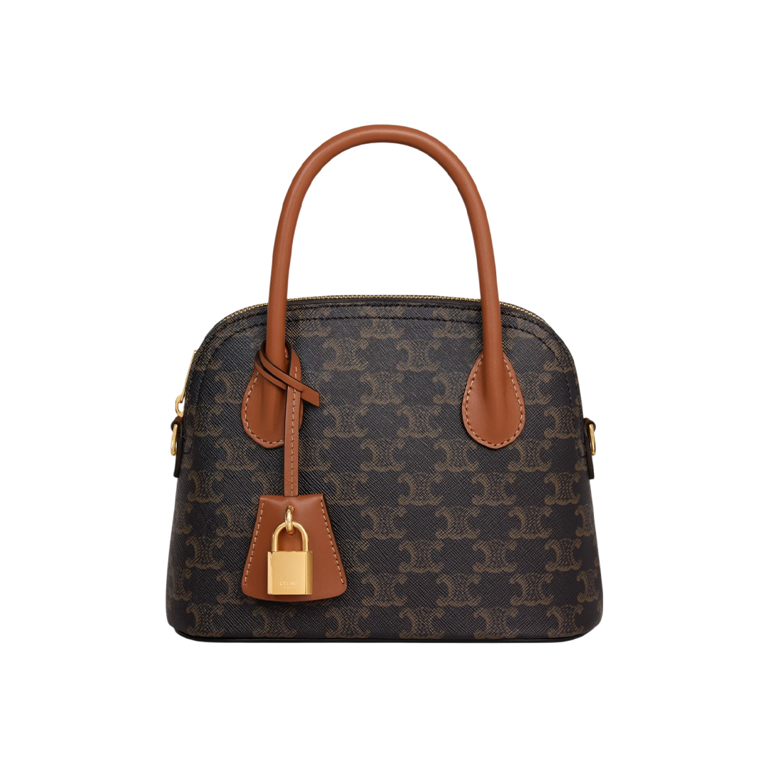 HONORINE Teen-sized bag in Triungure canvas and calfskin leather