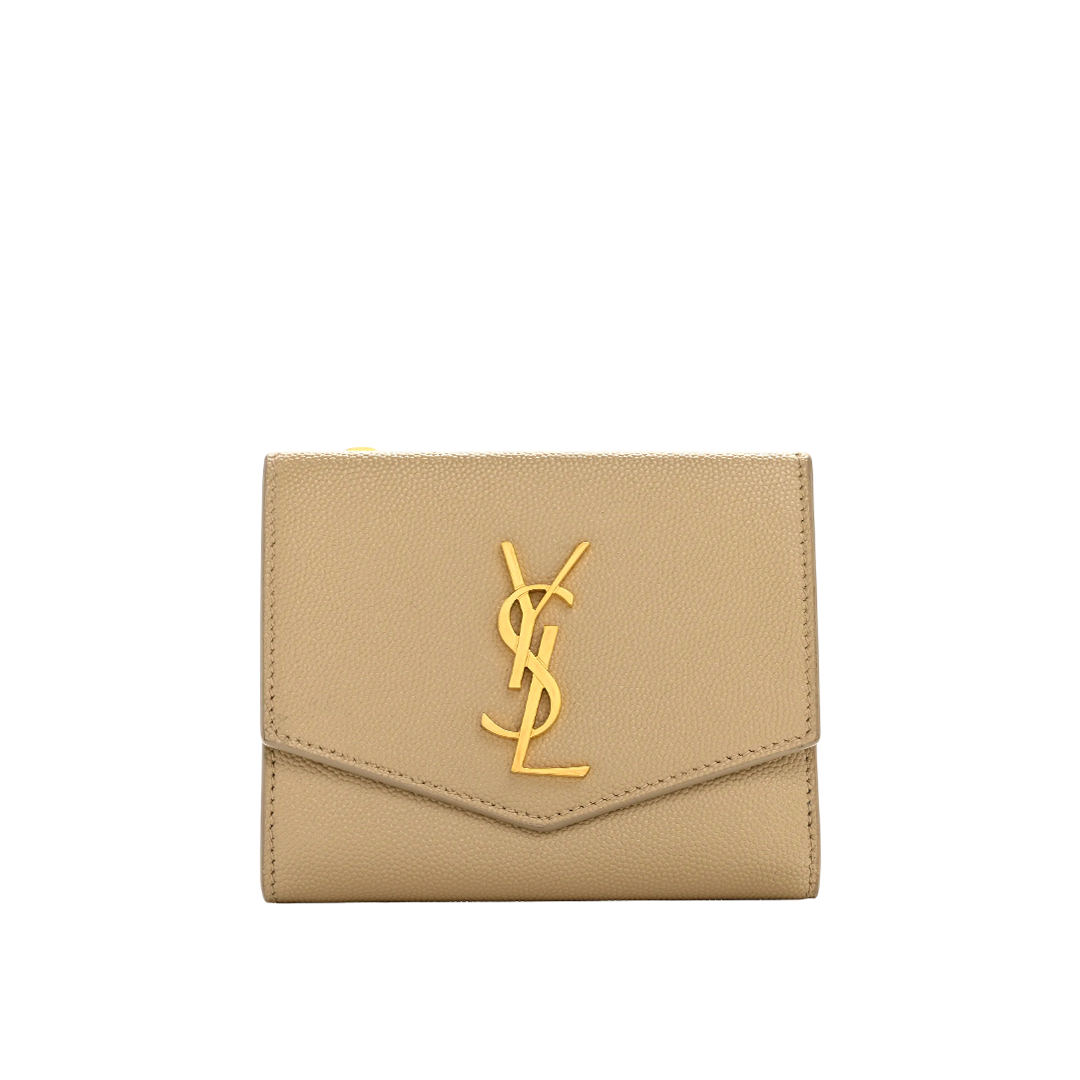 UPTOWN Compact wallet in grain de poudre leather