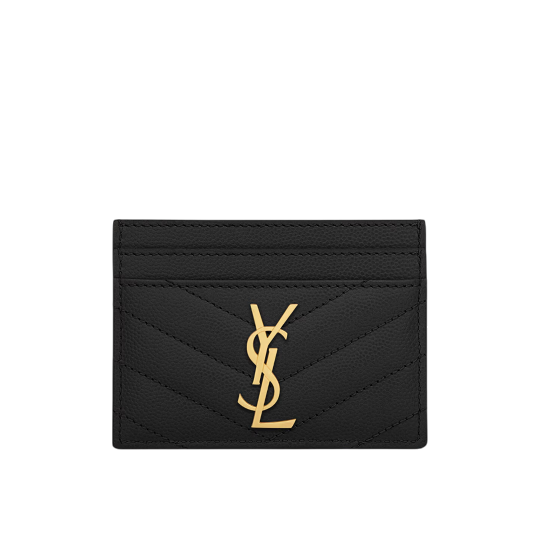 CASSANDRE MATELASSÉ card case in grain de poudre leather